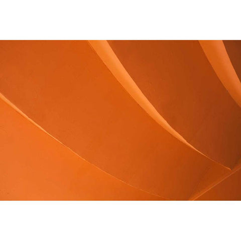 Orange Black Modern Wood Framed Art Print with Double Matting by Millet, Karyn