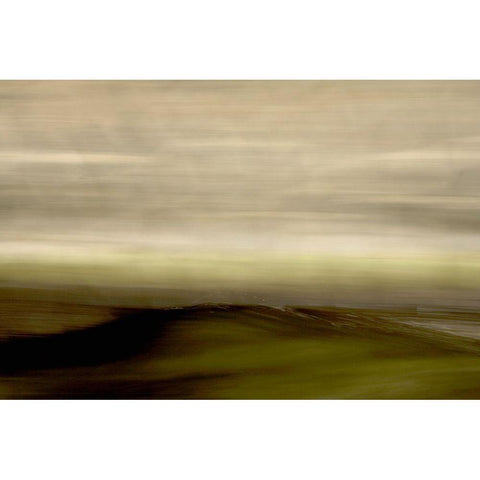 Streaked Horizon Recolored Black Modern Wood Framed Art Print with Double Matting by Millet, Karyn