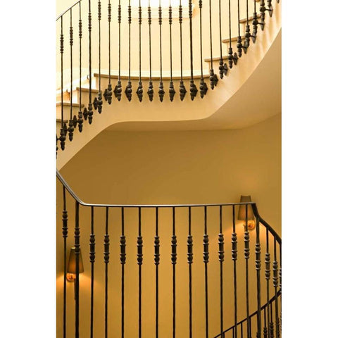 Taking the Stairs I Gold Ornate Wood Framed Art Print with Double Matting by Millet, Karyn