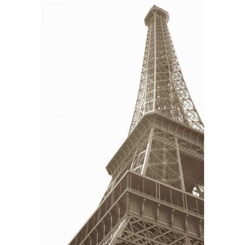 Eiffel Tower IV White Modern Wood Framed Art Print by Millet, Karyn