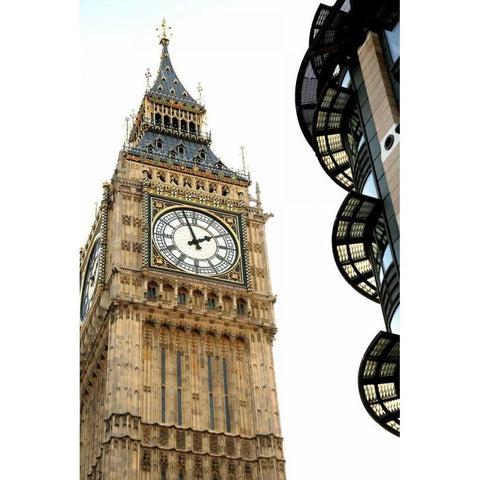 Big Ben Black Modern Wood Framed Art Print by Millet, Karyn