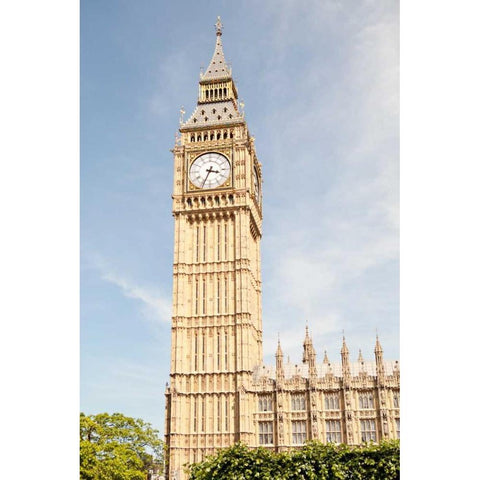 Big Ben III White Modern Wood Framed Art Print by Millet, Karyn