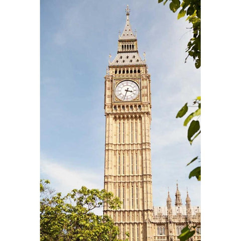 Big Ben IV Black Modern Wood Framed Art Print with Double Matting by Millet, Karyn