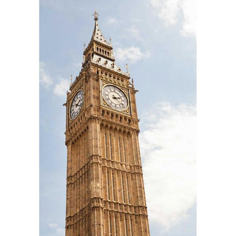 Big Ben VI White Modern Wood Framed Art Print by Millet, Karyn