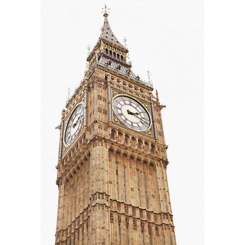 Big Ben VIII White Modern Wood Framed Art Print by Millet, Karyn