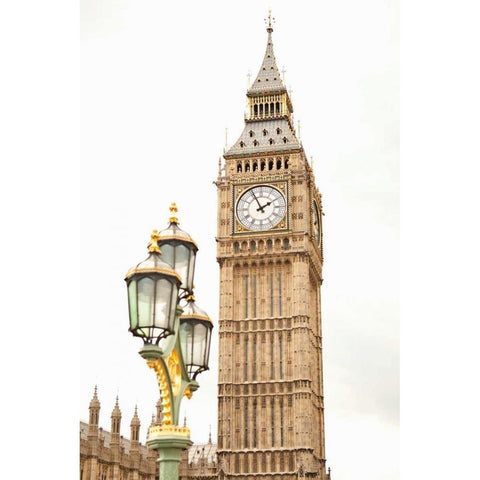 Big Ben XI White Modern Wood Framed Art Print by Millet, Karyn