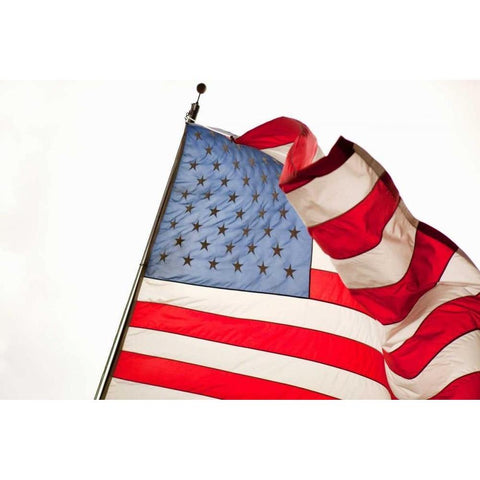 Stars and Stripes I White Modern Wood Framed Art Print by Millet, Karyn