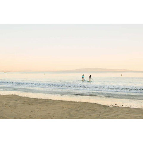 Paddle Board White Modern Wood Framed Art Print by Millet, Karyn