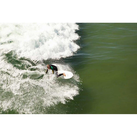 Surfing II Black Modern Wood Framed Art Print by Millet, Karyn