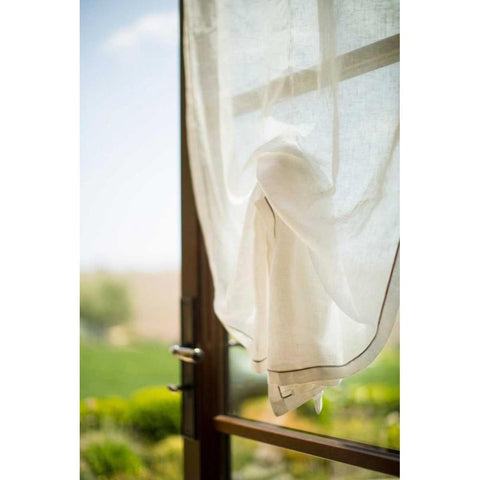 Open Window White Modern Wood Framed Art Print by Millet, Karyn