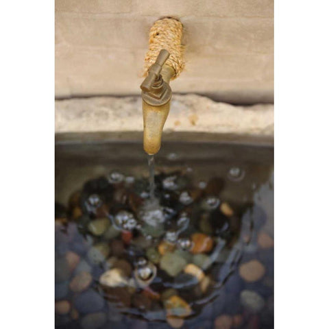 Faucet II Black Modern Wood Framed Art Print by Millet, Karyn