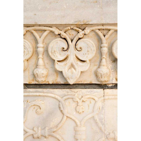 Stonework Detail I Black Modern Wood Framed Art Print by Millet, Karyn