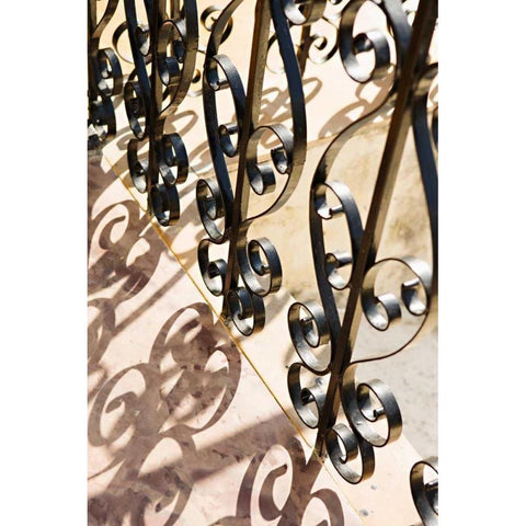 Railing White Modern Wood Framed Art Print by Millet, Karyn