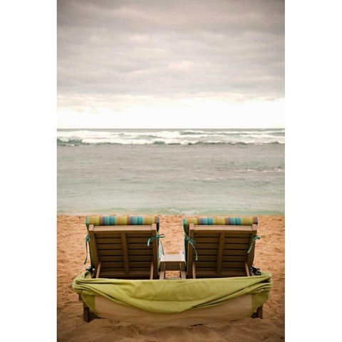 Peaceful Caribbean IV White Modern Wood Framed Art Print by Millet, Karyn