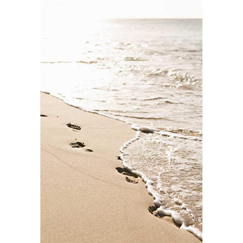 Washed Away Black Modern Wood Framed Art Print with Double Matting by Millet, Karyn
