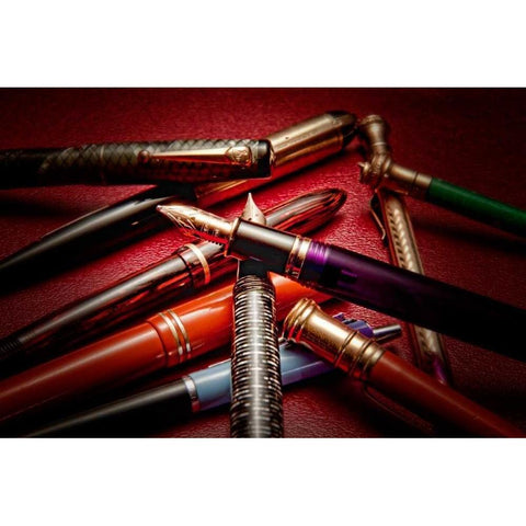 Fine Writing Gold Ornate Wood Framed Art Print with Double Matting by McNemar, C. Thomas