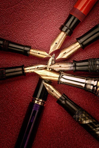 Fine Writing II White Modern Wood Framed Art Print with Double Matting by McNemar, C. Thomas