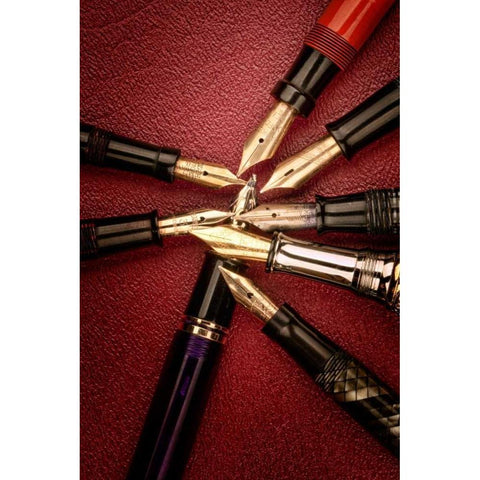 Fine Writing II Black Modern Wood Framed Art Print with Double Matting by McNemar, C. Thomas