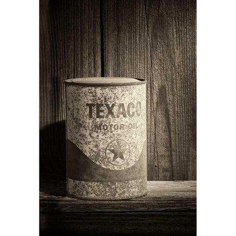 Texaco Star White Modern Wood Framed Art Print by McNemar, C. Thomas