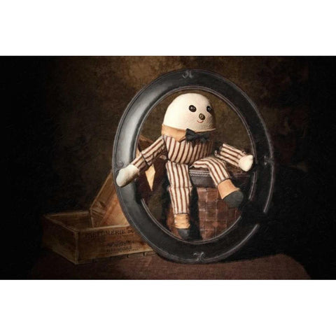 Humpty Dumpty Gold Ornate Wood Framed Art Print with Double Matting by McNemar, C. Thomas