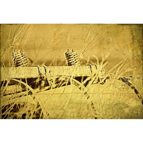 Farm Implement Black Modern Wood Framed Art Print with Double Matting by McNemar, C. Thomas