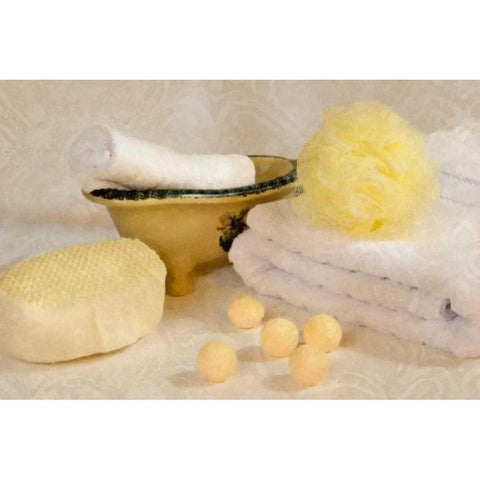 Bath Accessories III Black Modern Wood Framed Art Print by McNemar, C. Thomas