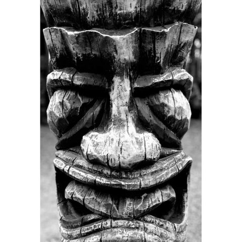 Totem II White Modern Wood Framed Art Print by Moore, Brian