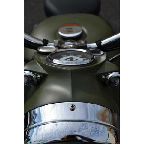 Motorcycle II White Modern Wood Framed Art Print by Moore, Brian