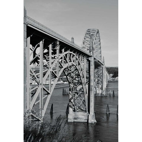 BW St. Johns Arches II White Modern Wood Framed Art Print by Moore, Brian