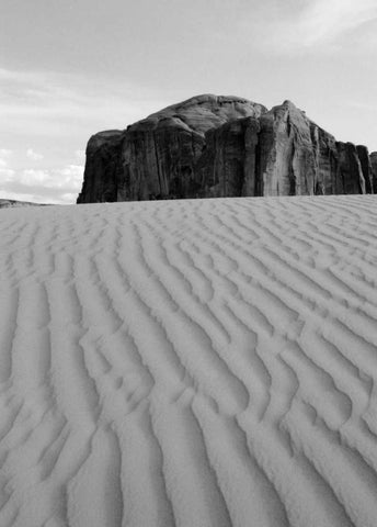 Sand Dune White Modern Wood Framed Art Print with Double Matting by Peterson, Lee