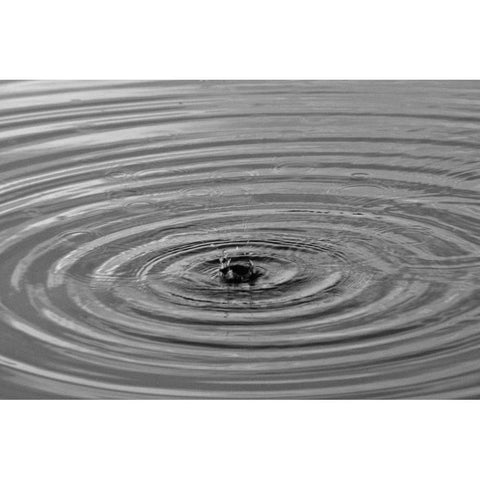 Ripples I White Modern Wood Framed Art Print by Putman, Tammy