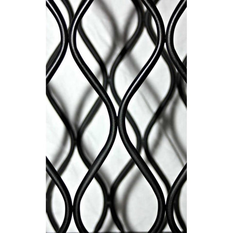 Curves I Black Modern Wood Framed Art Print with Double Matting by Putman, Tammy