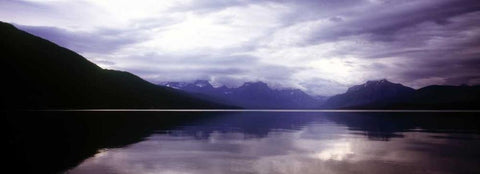 Glacier National Park I White Modern Wood Framed Art Print with Double Matting by Stefko, Bob