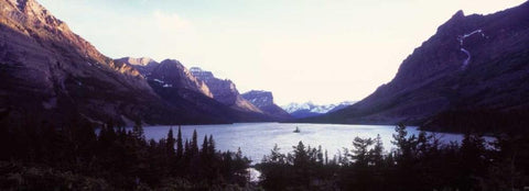 Glacier National Park II Black Ornate Wood Framed Art Print with Double Matting by Stefko, Bob