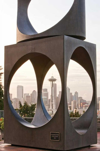 Kerry Park I Black Ornate Wood Framed Art Print with Double Matting by Stefko, Bob