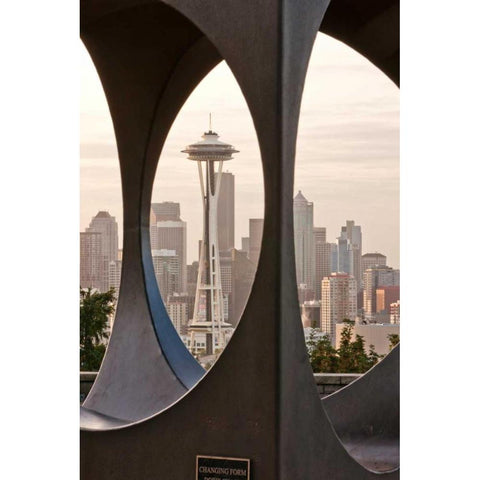 Kerry Park II Black Modern Wood Framed Art Print with Double Matting by Stefko, Bob