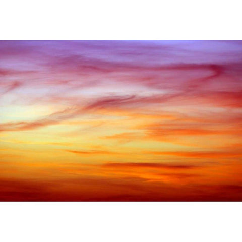 Painted Sky I White Modern Wood Framed Art Print by Taylor, Douglas