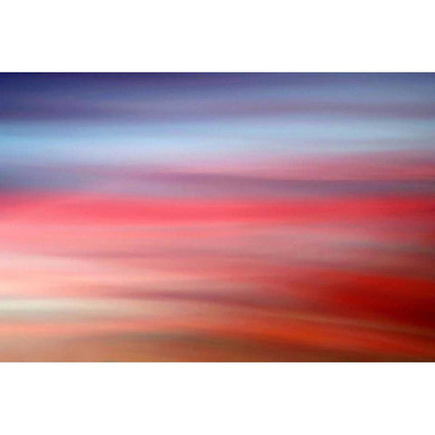 Painted Sky II Black Modern Wood Framed Art Print with Double Matting by Taylor, Douglas