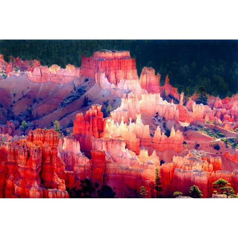 Bryce Canyon Sunrise I White Modern Wood Framed Art Print by Taylor, Douglas