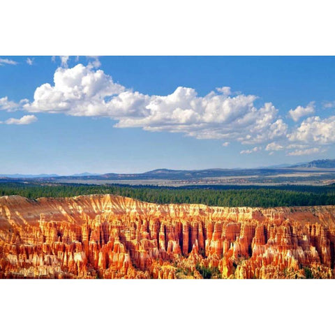 Bryce Canyon I White Modern Wood Framed Art Print by Taylor, Douglas