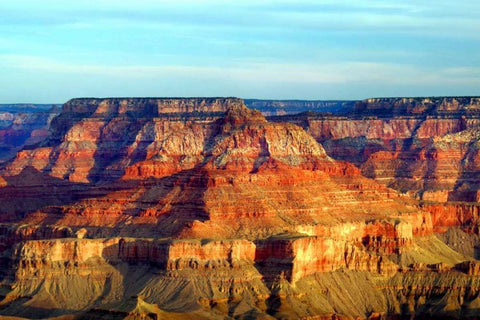 Grand Canyon Dawn I White Modern Wood Framed Art Print with Double Matting by Taylor, Douglas