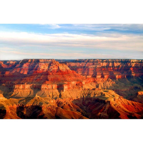 Grand Canyon Dawn III White Modern Wood Framed Art Print by Taylor, Douglas