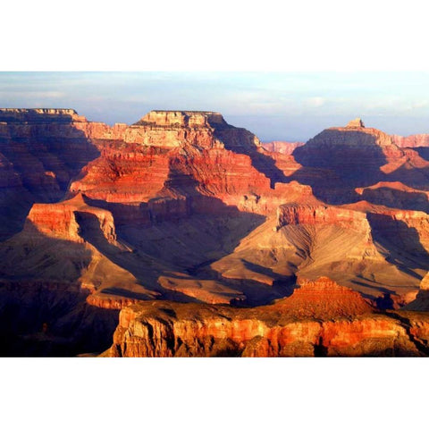 Grand Canyon Dawn IV White Modern Wood Framed Art Print by Taylor, Douglas