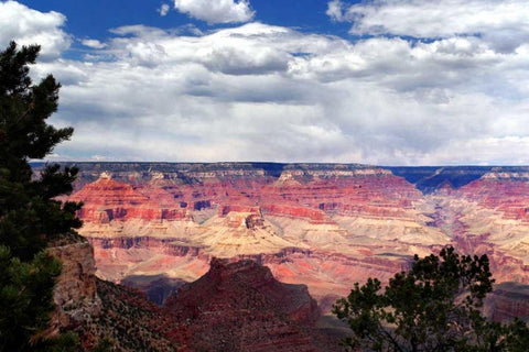 Grand Canyon Skies White Modern Wood Framed Art Print with Double Matting by Taylor, Douglas