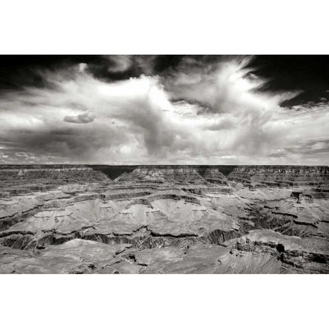 Grand Canyon Winds BW Black Modern Wood Framed Art Print with Double Matting by Taylor, Douglas