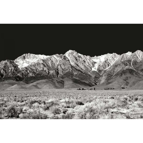 Sierra Nevada Mountains I BW Gold Ornate Wood Framed Art Print with Double Matting by Taylor, Douglas