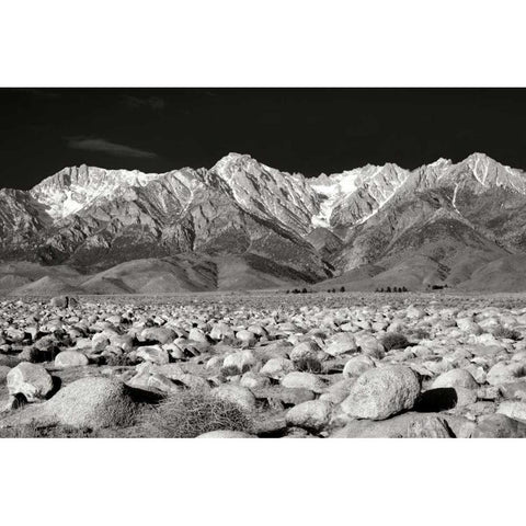 Sierra Nevada Mountains II BW Black Modern Wood Framed Art Print with Double Matting by Taylor, Douglas