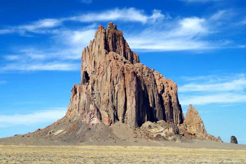 Shiprock Black Ornate Wood Framed Art Print with Double Matting by Taylor, Douglas