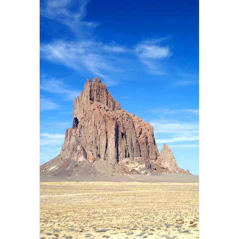 Shiprock Portrait Gold Ornate Wood Framed Art Print with Double Matting by Taylor, Douglas