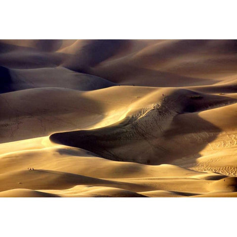 Great Sand Dunes I Gold Ornate Wood Framed Art Print with Double Matting by Taylor, Douglas